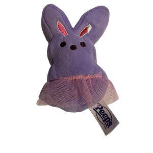 Peeps Purple Ballerina Mini Bunny Rabbit Plush Stuffed Animal 4.5"